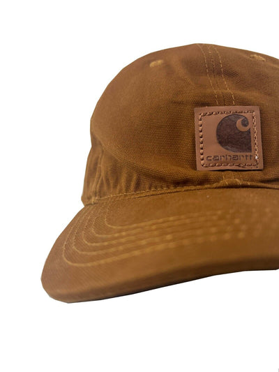 Carhartt Brown Canvas Cap FastDry Comfort Center Logo Patch (S03)