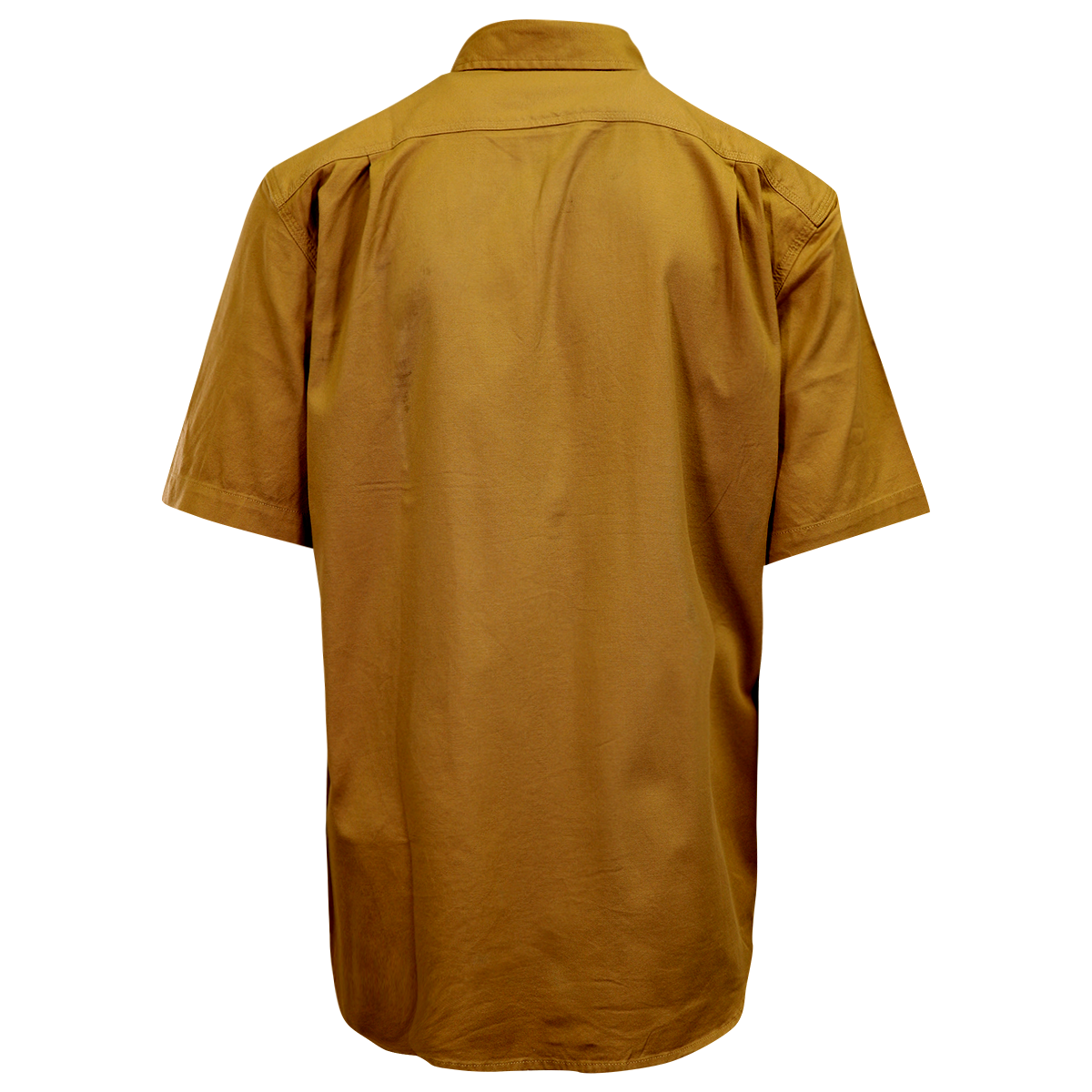 Carhartt Men's Flannel Shirt Tan Rugged Short Sleeve (224)