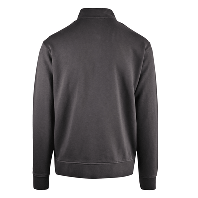 Branded  Men's Sweatshirt Black Racer Snap Front Mockneck (S03)