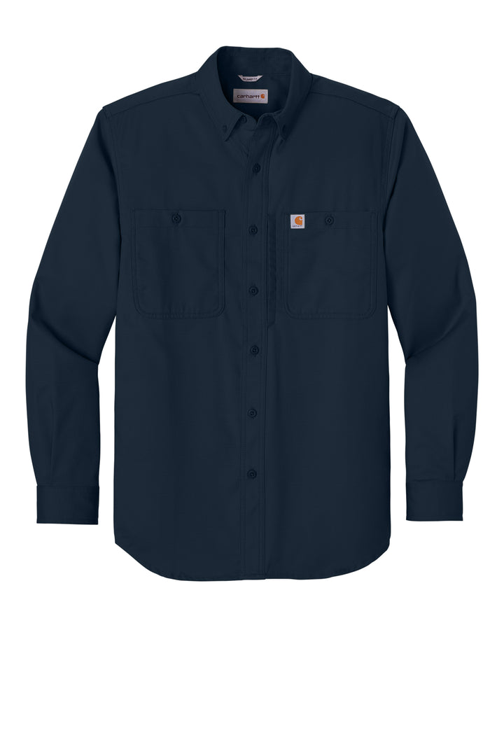Carhartt Women's Navy Rugged Professional Series L/S Woven Shirt (212)
