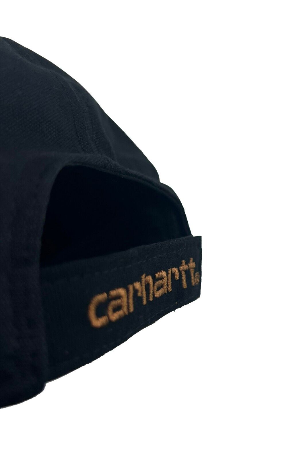 Carhartt Black Canvas Cap FastDry Comfort Center Logo Patch (S04)