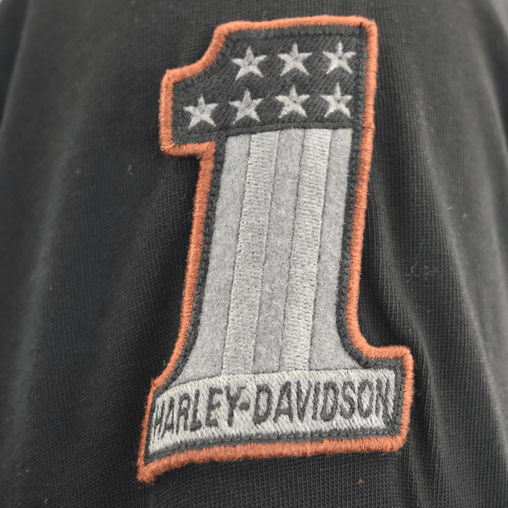 HD Branded Men's Hoodie Black Iron Block Distressed Full Zip (S08)