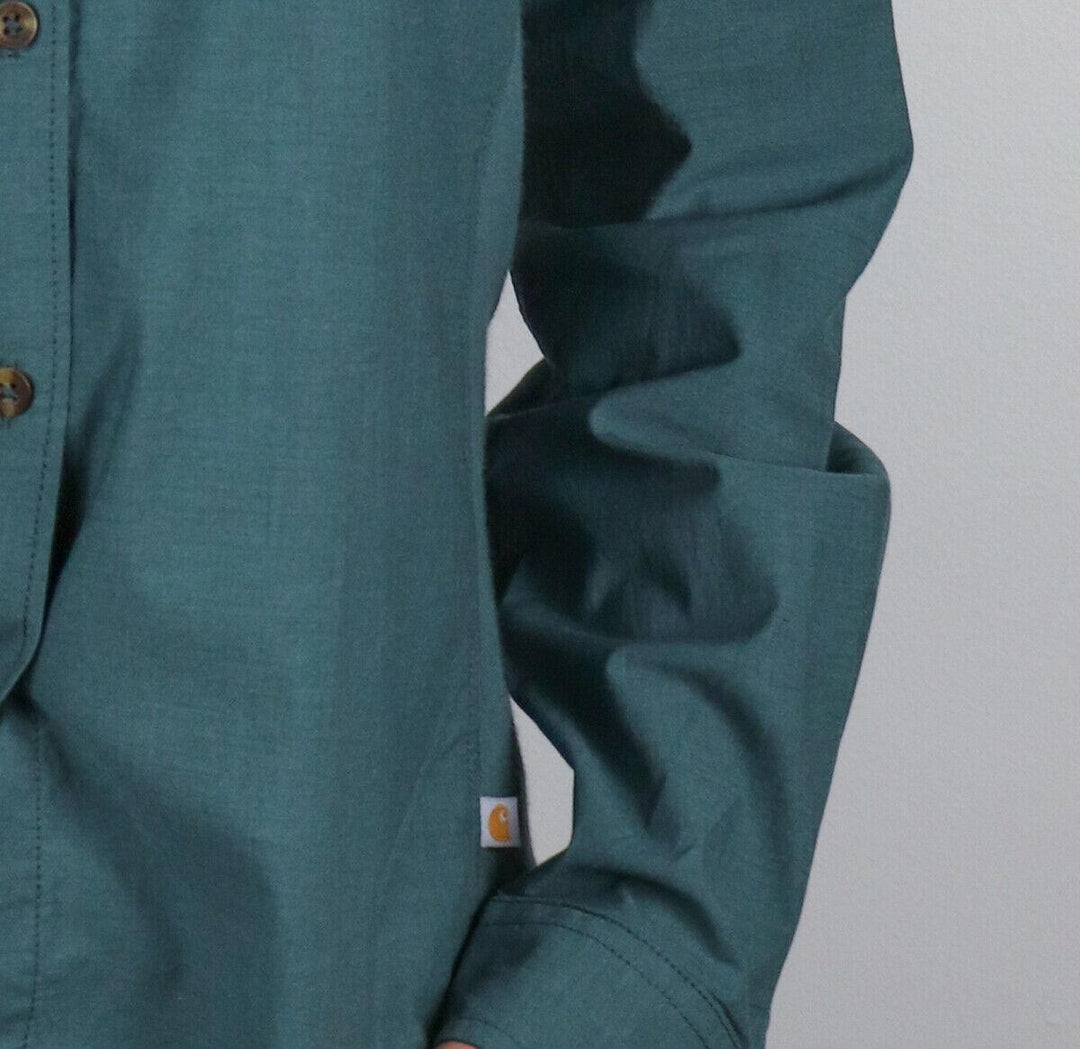 Carhartt Women's Sage Green L/S Woven Shirt (210)