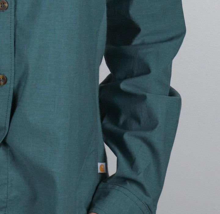 Carhartt Women's Sage Green L/S Woven Shirt (210)