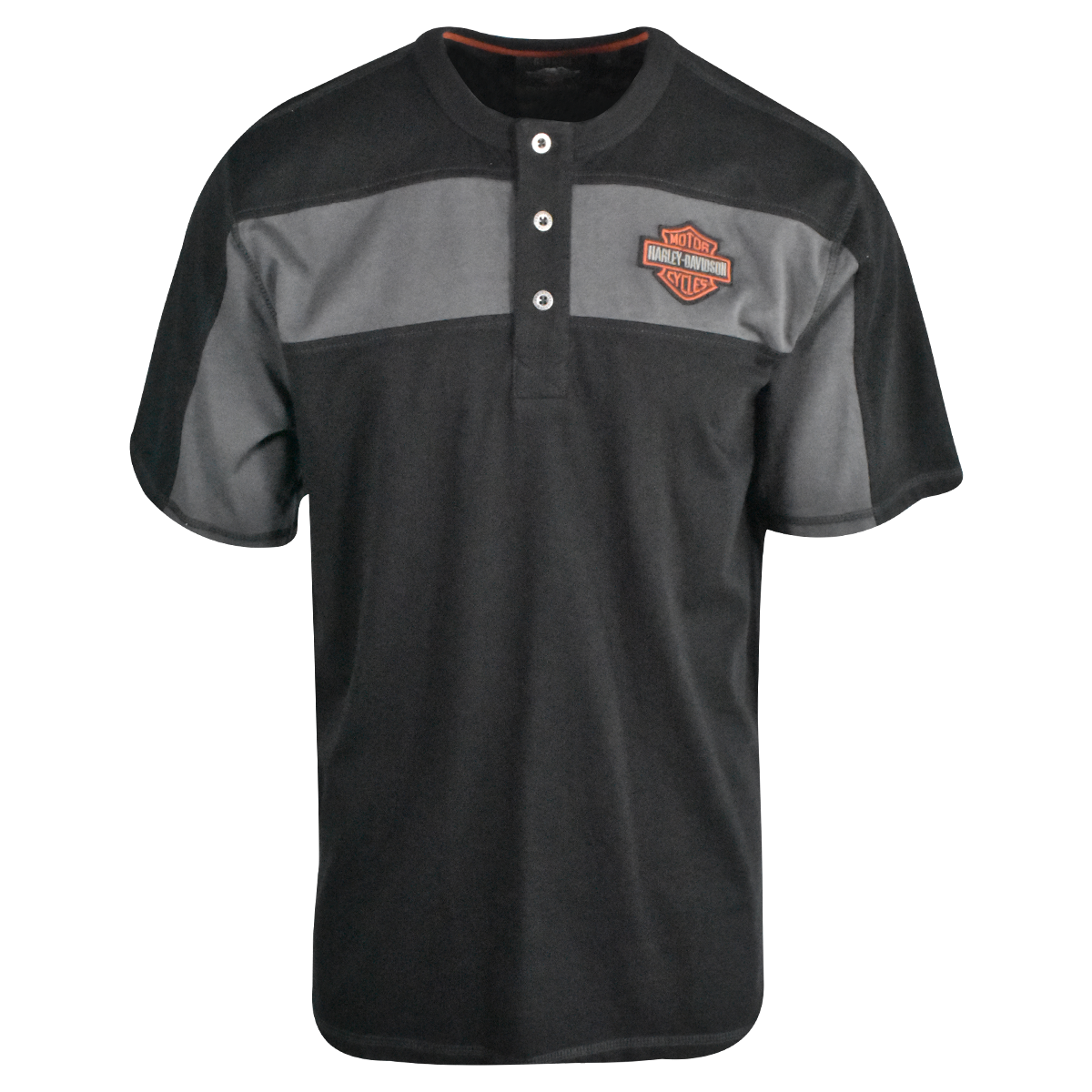 Harley-Davidson Men's T-Shirt Black Copperblock Logo Stripe Through (S ...