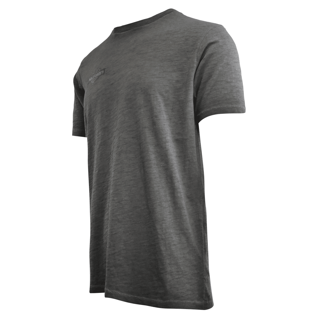 HD Branded Men's T-Shirt Heather Sheen Logo Embroidery Right Chest (S80)