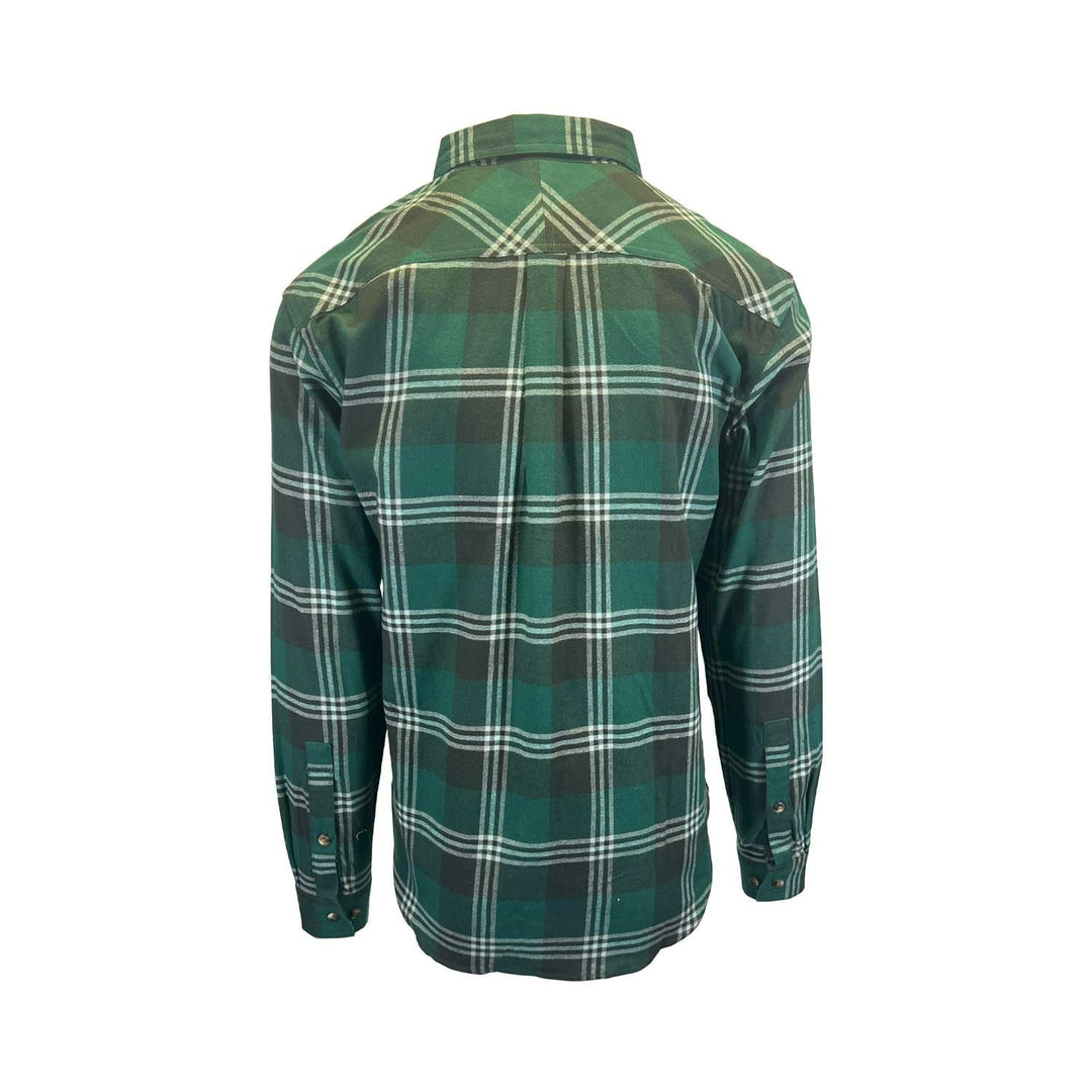 Columbia Men's Rain Forest Trails Edge Plaid Shirt Flare Gun Stretch Flannel L/S