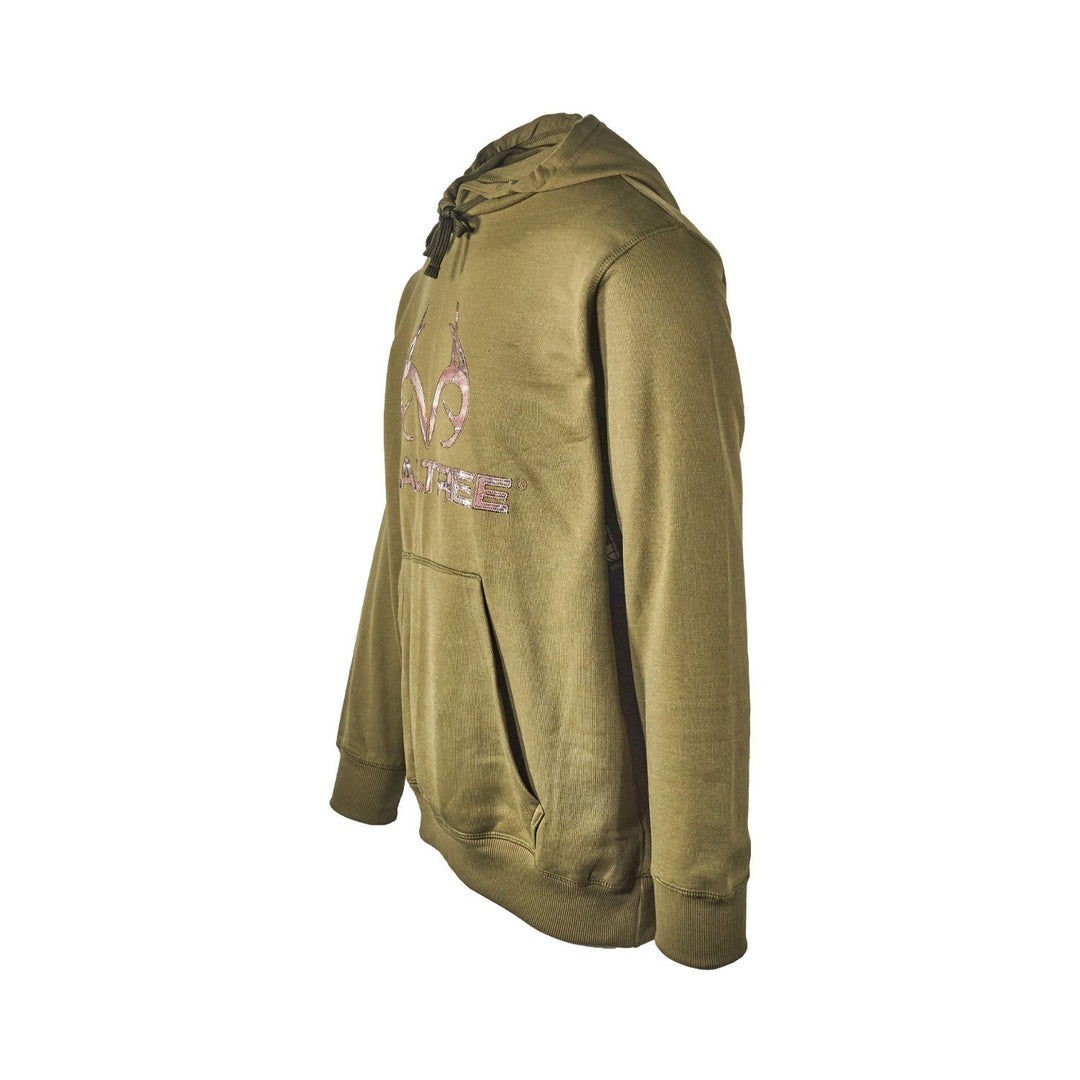 Realtree Men's Hoodie Edge Logo Camo Hood Lining Fleece Pullover (S05), (S06)