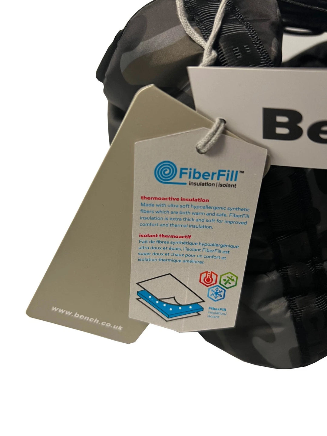 Bench Men's Green Camo Puffer Slippers Indoor FiberFill (S05)