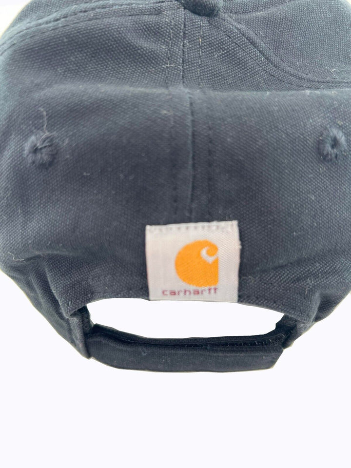 Carhartt Black Canvas Cap FastDry Comfort Block Letters (S07)