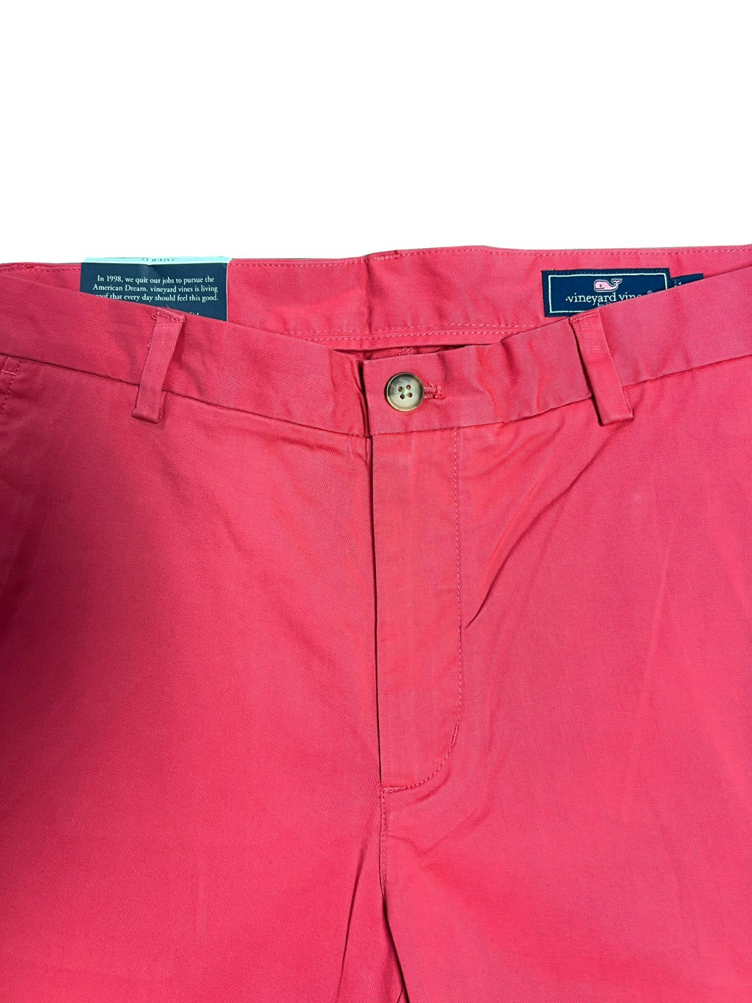 Vineyard Vines Men's Raspberry Wine Short 9inch Stretch Breaker Solid Shorts (S01)