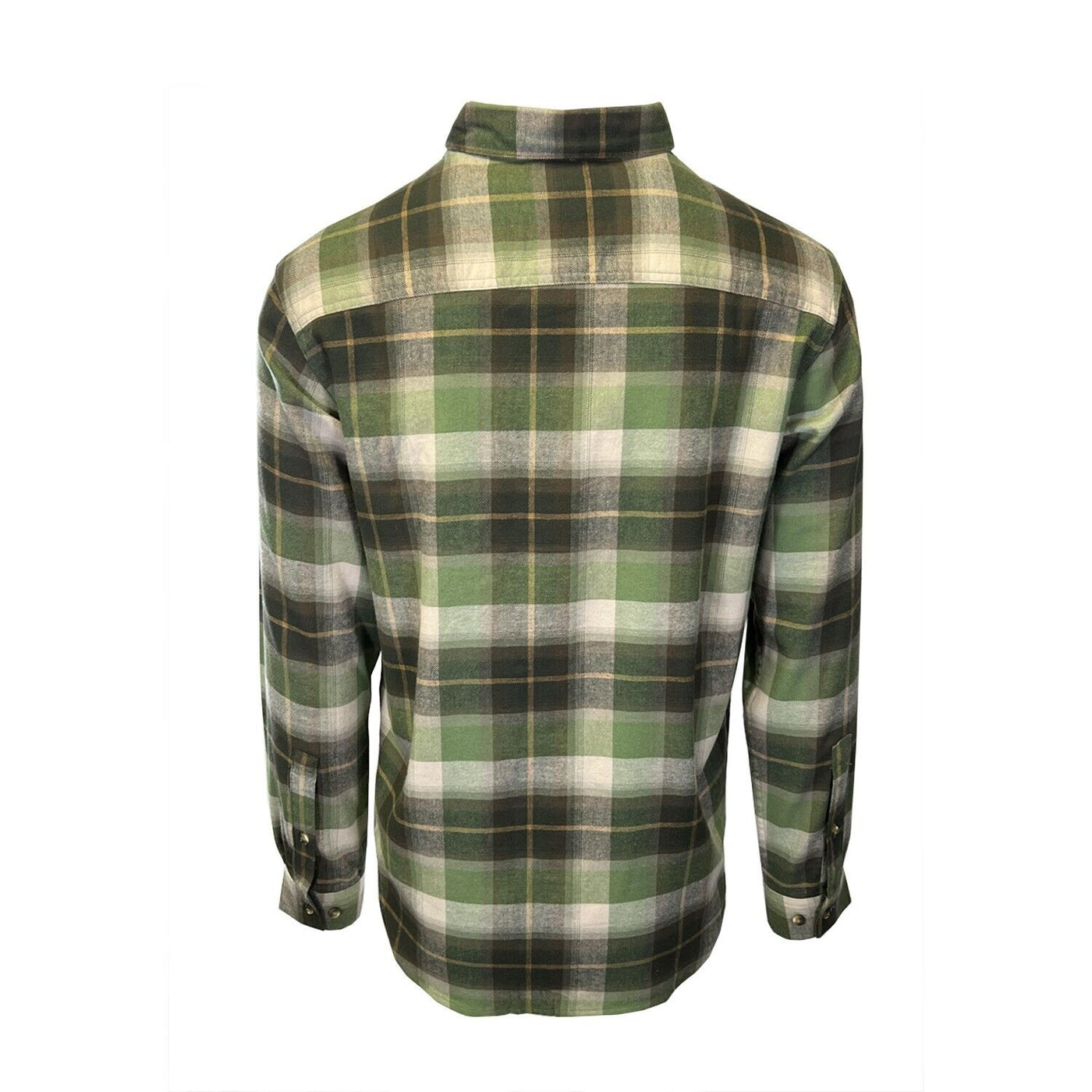 Columbia Men's Stone Green Shirt Multi Tartan Cornell Woods Flannel L/S (398)