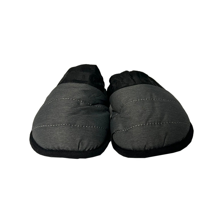 Bench Juniors Kid's Grey Puffer Slippers Sherpa Quilted Slide On FiberFill (S04)