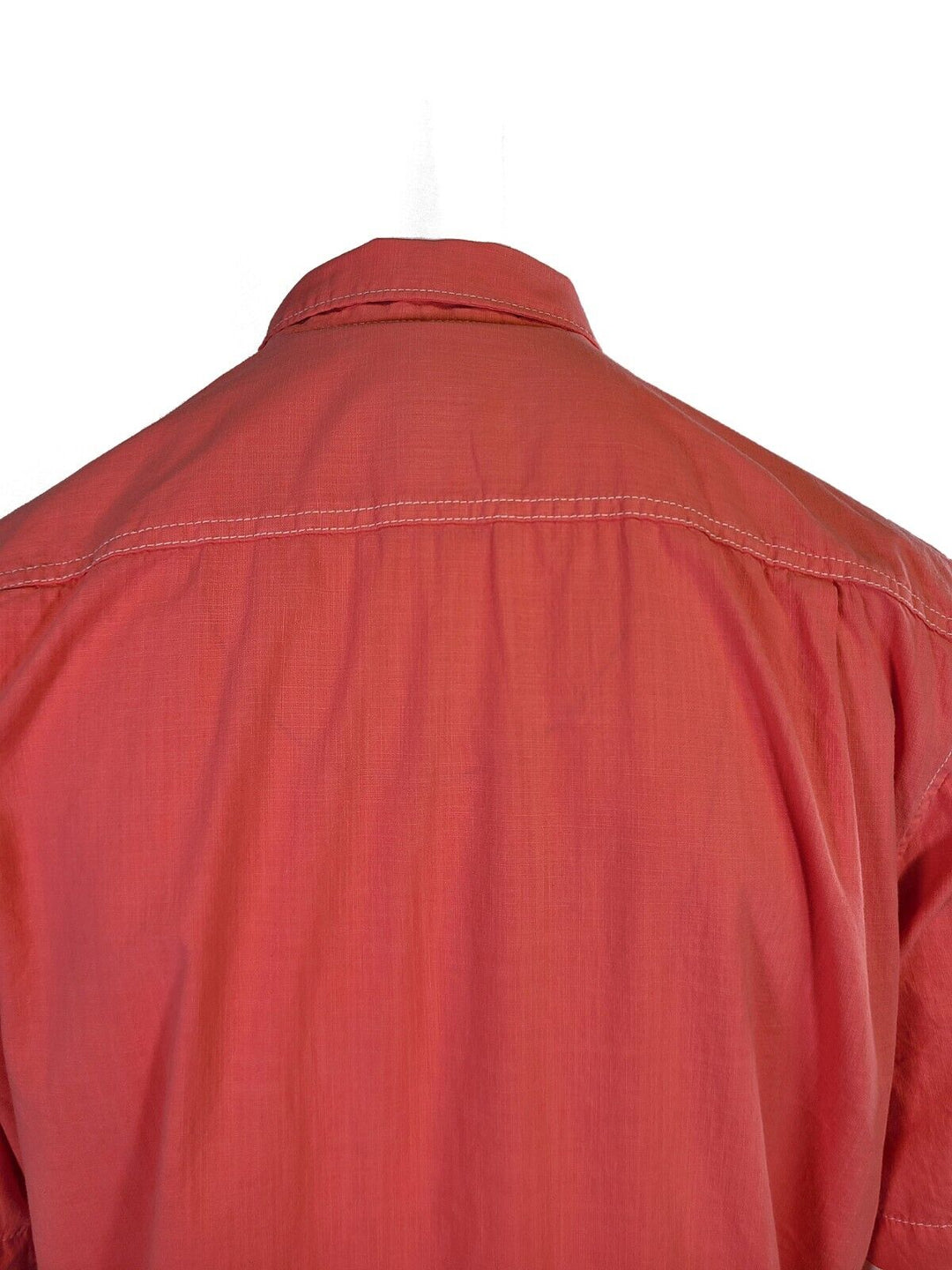 Tommy Bahama Men's Salmon Pink Shirt Logo Short Sleeve Button (S05)