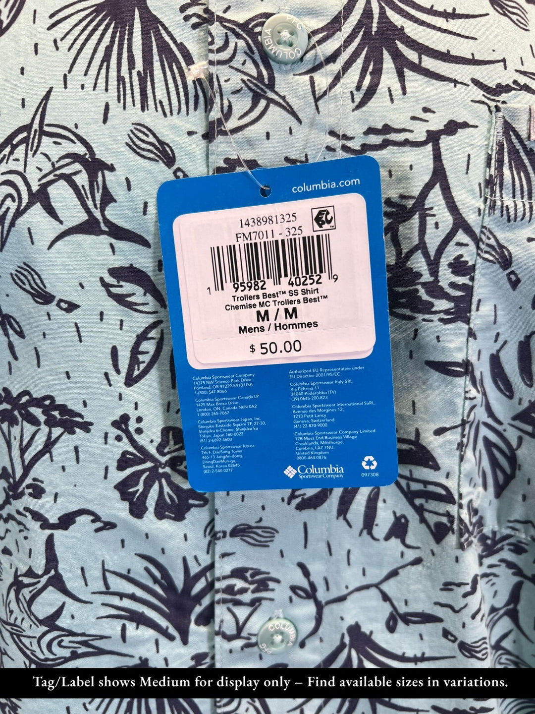 Columbia Men’s Shirt Trollers Best PFG Short Sleeve (852) and (325)