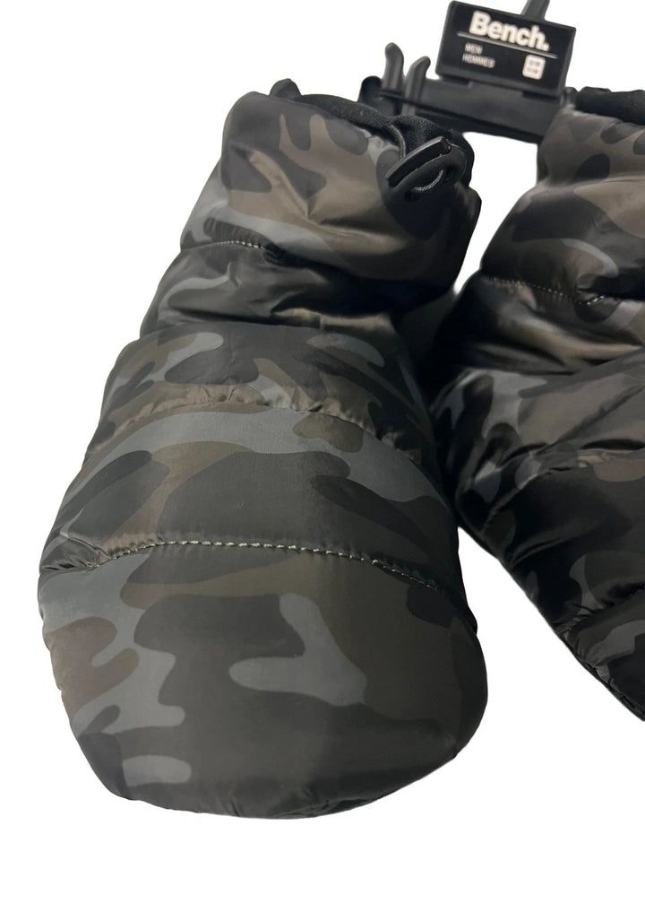 Bench Men's Green Camo Puffer Slippers Indoor FiberFill (S05)