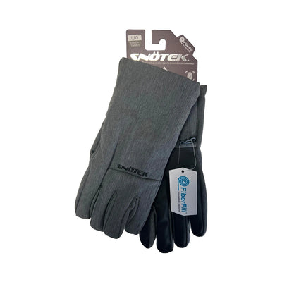Snotek Women's Grey Embroidered Performance Winter Gloves ST161 (S04)