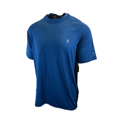 Spyder Swim Men's Solid T-Shirt Rashguard Quick Dry UPF Lightweight Hybrid S/S