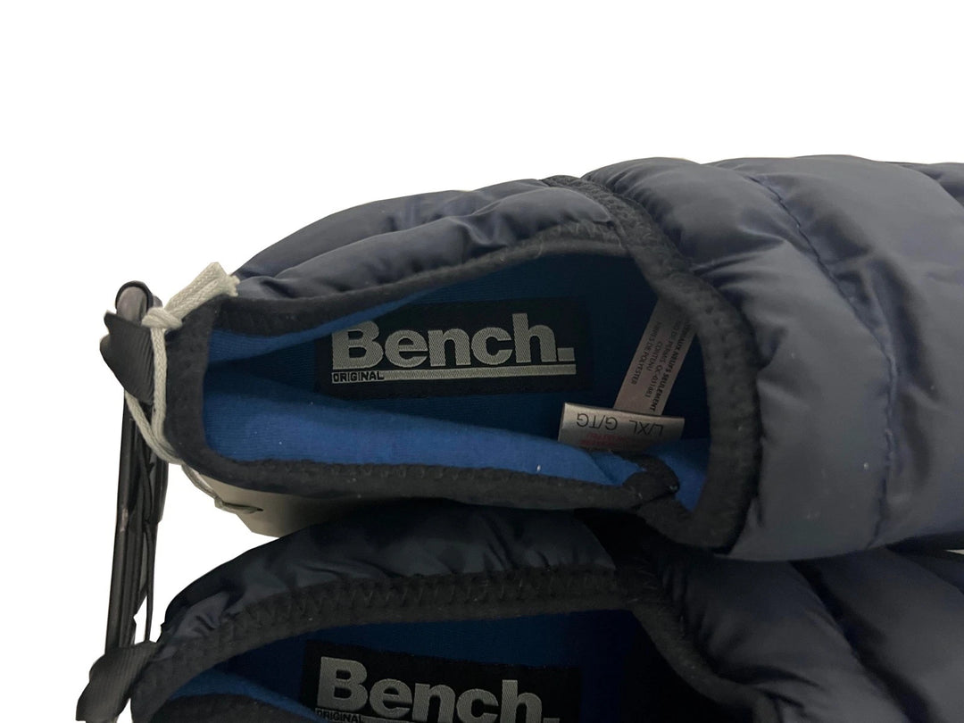Bench Juniors Kid's Navy Puffer Slippers with Rubber Sole FiberFill (S02)