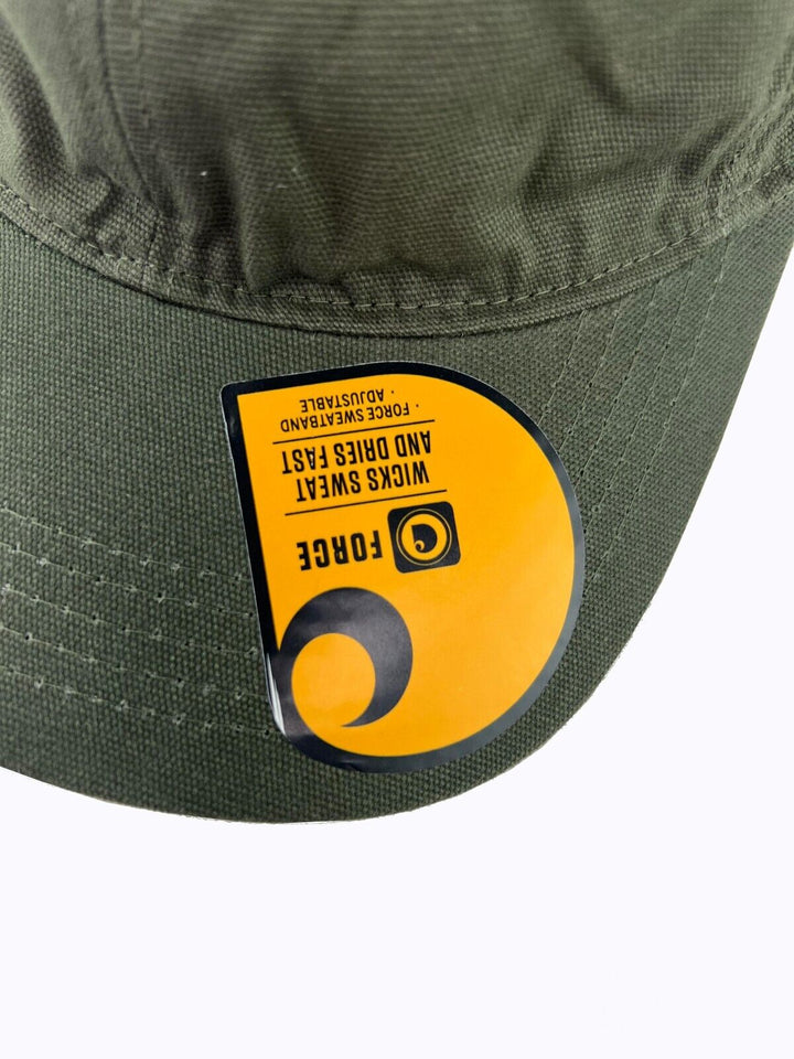 Carhartt Dark Green Canvas Cap FastDry Comfort Simple Side Logo (S06)