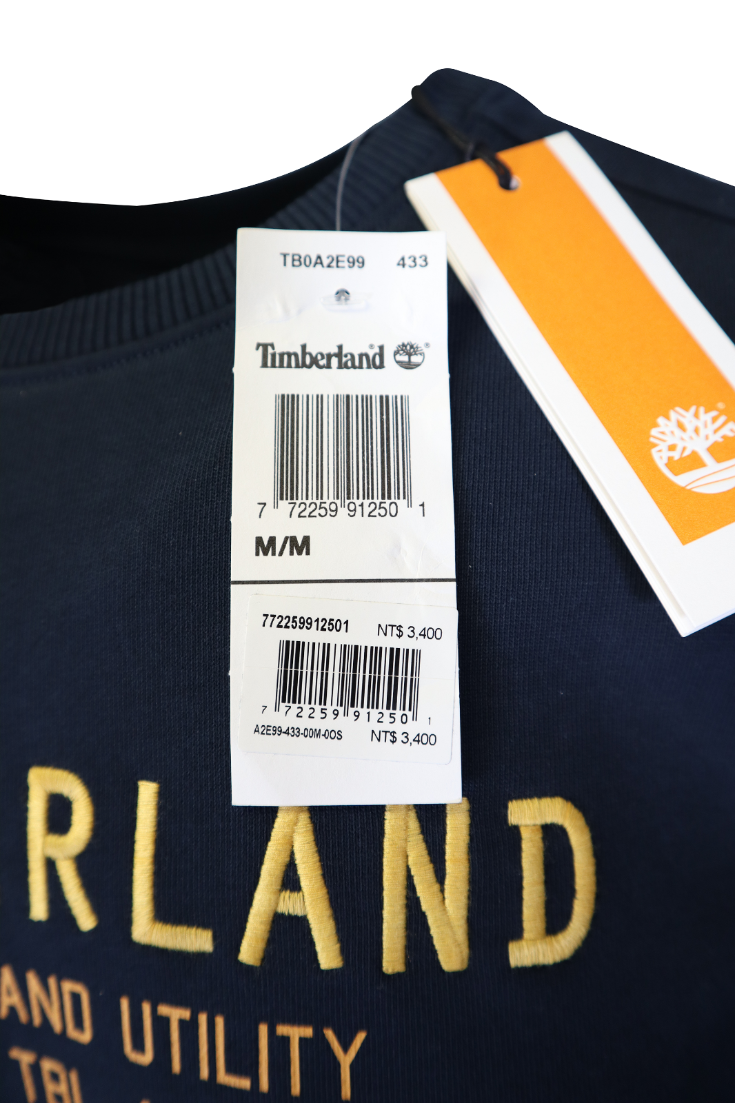 Timberland Men's Sweatshirt Navy New England Utility L/S Sweatshirt (S04)