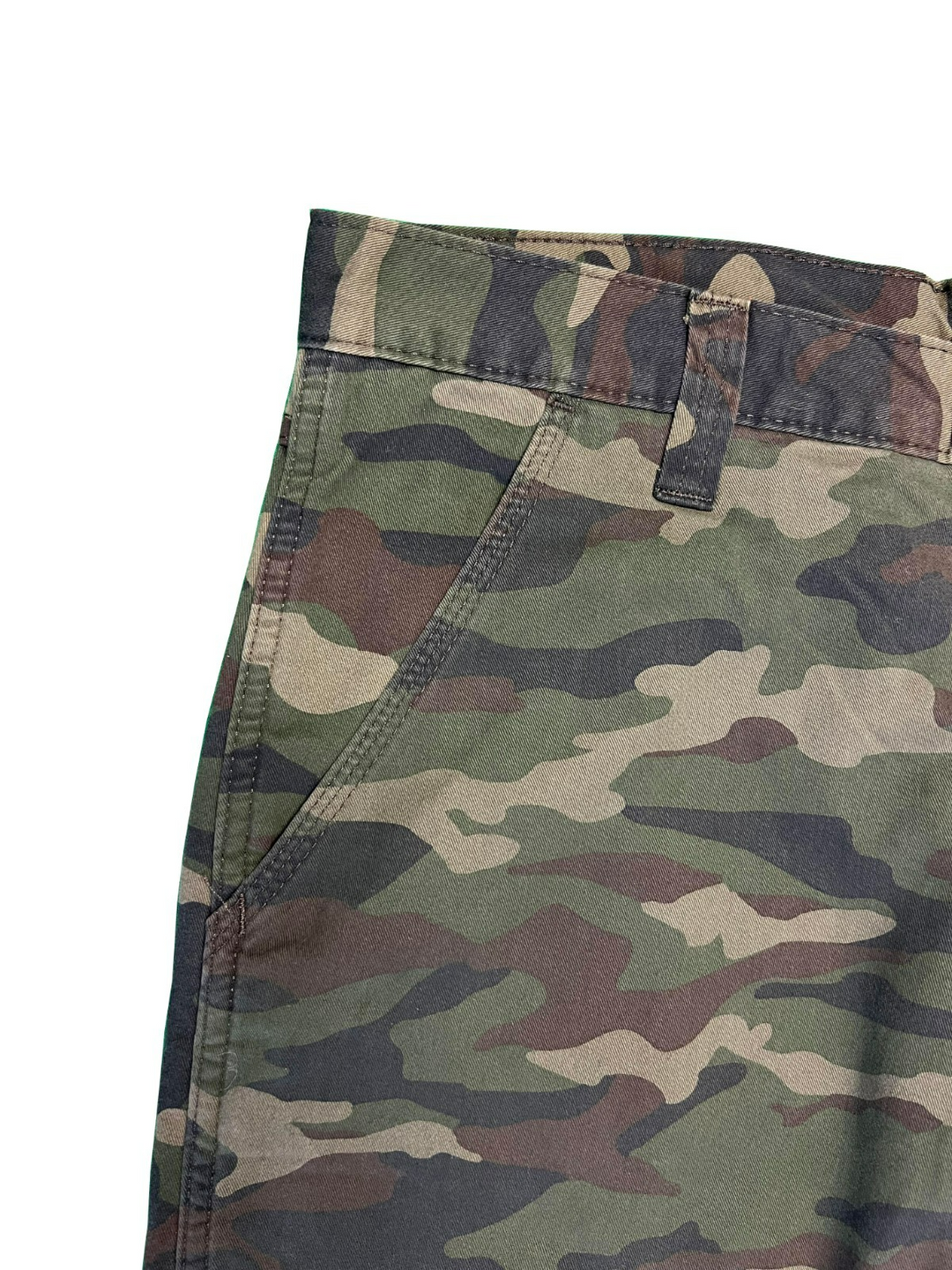 Wrangler Men's Smooth Camo Pant Fleece Lined Cargo Relaxed Fit Five Star (S02)