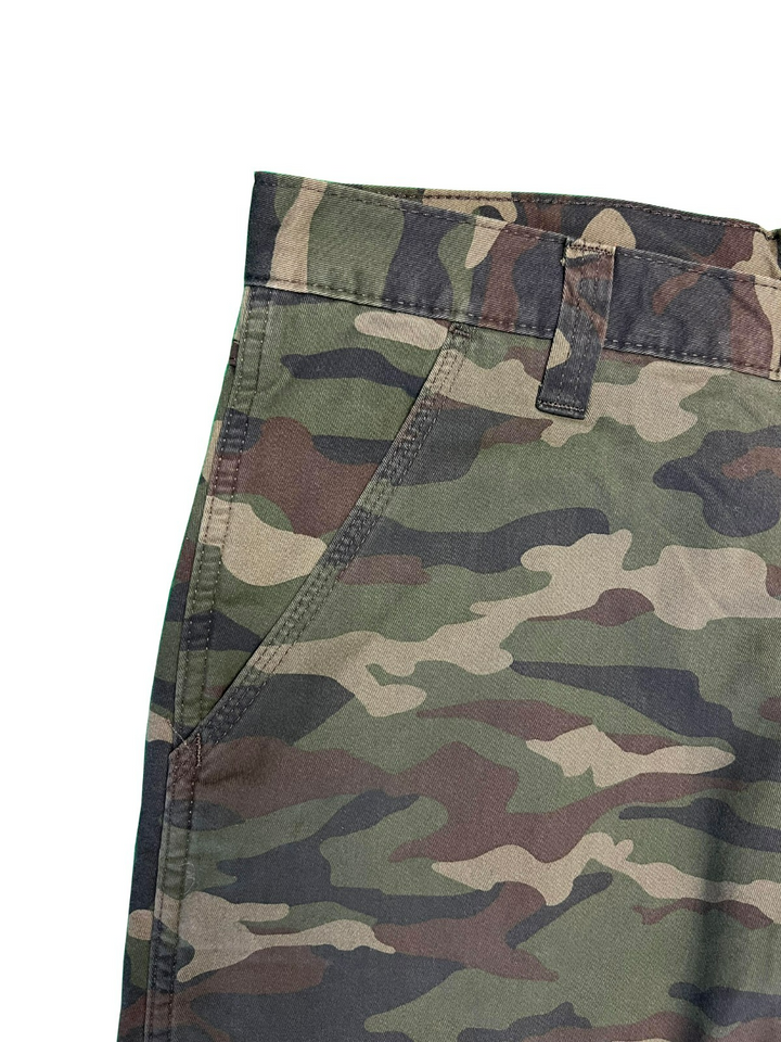 Wrangler Men's Smooth Camo Pant Fleece Lined Cargo Relaxed Fit Five Star (S02)