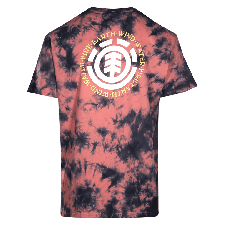 Element Men's T-Shirt Pink Blue Wander Tye-Dye S/S (S01)