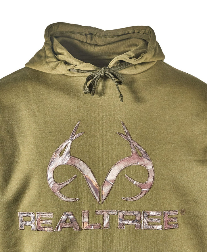 Realtree Men's Hoodie Edge Logo Camo Hood Lining Fleece Pullover (S05), (S06)