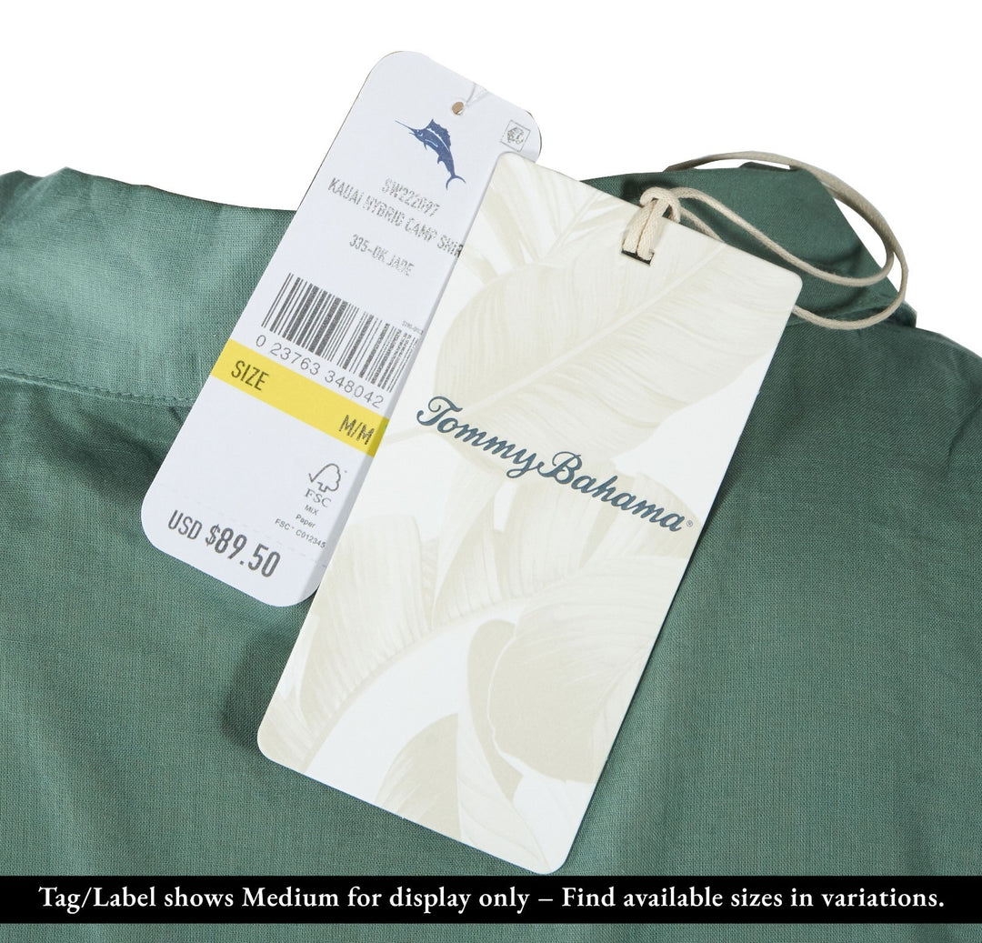 Tommy Bahama Women's DK Jade Shirt Kauai Hybrid Camp Tencel (S01)