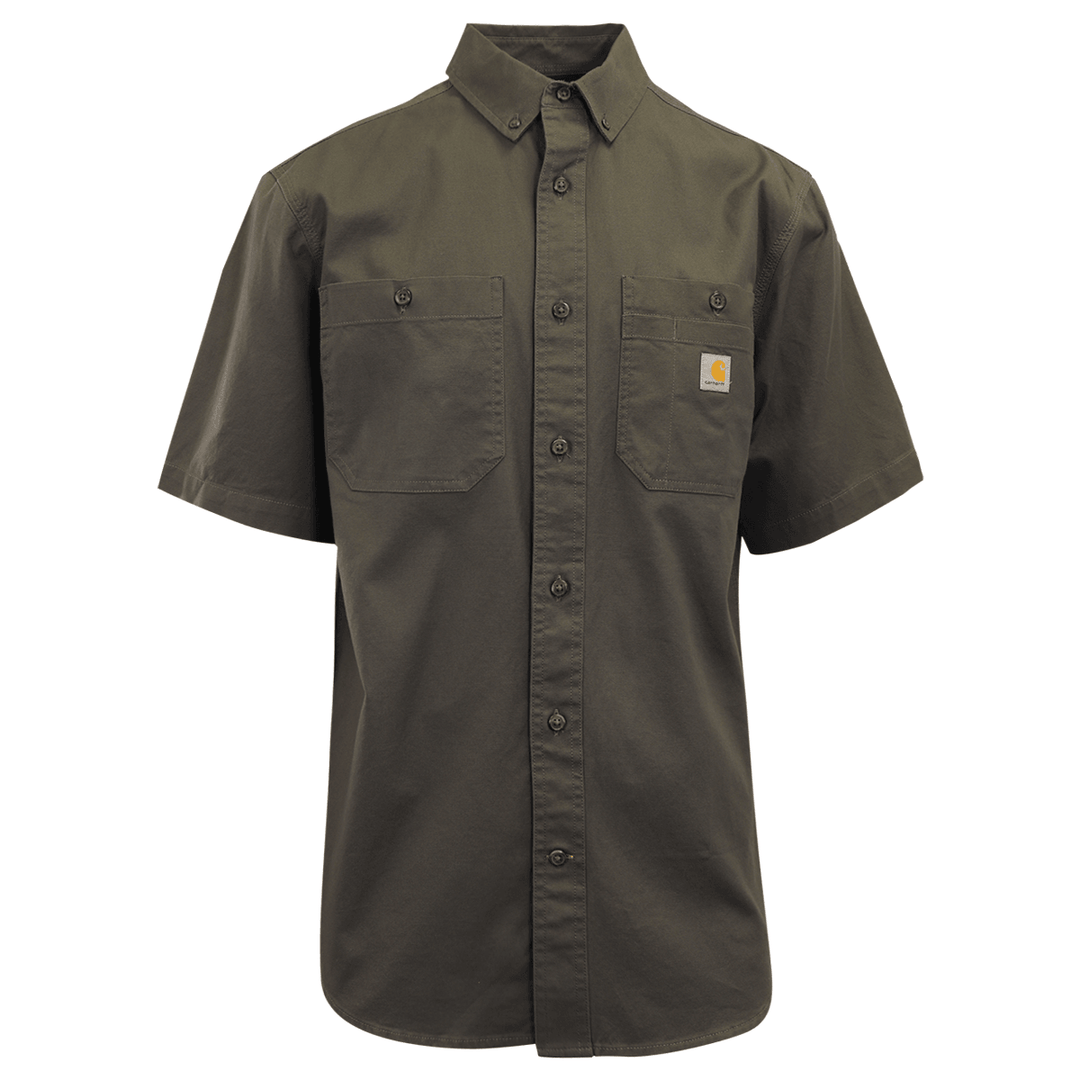 Carhartt Men's Flannel Shirt Gravel Rugged Short Sleeve (225)
