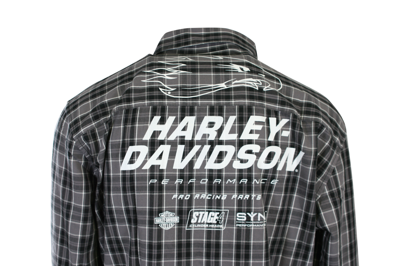 Harley-Davidson Men's Shirt Black Screamin' Eagle Plaid L/S (S56)