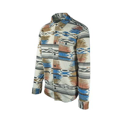 Billabong Men's Multicolour Fleece Furnace Flannel Printed DWR Overshirt Pocket