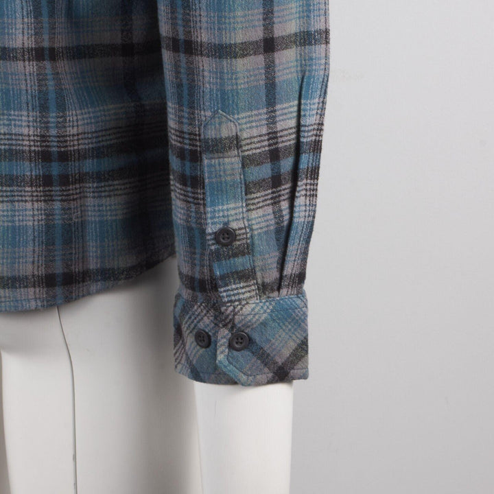 O'Neill Men's Hydro Blue Plaid Whittaker L/S Flannel Shirt (S02)