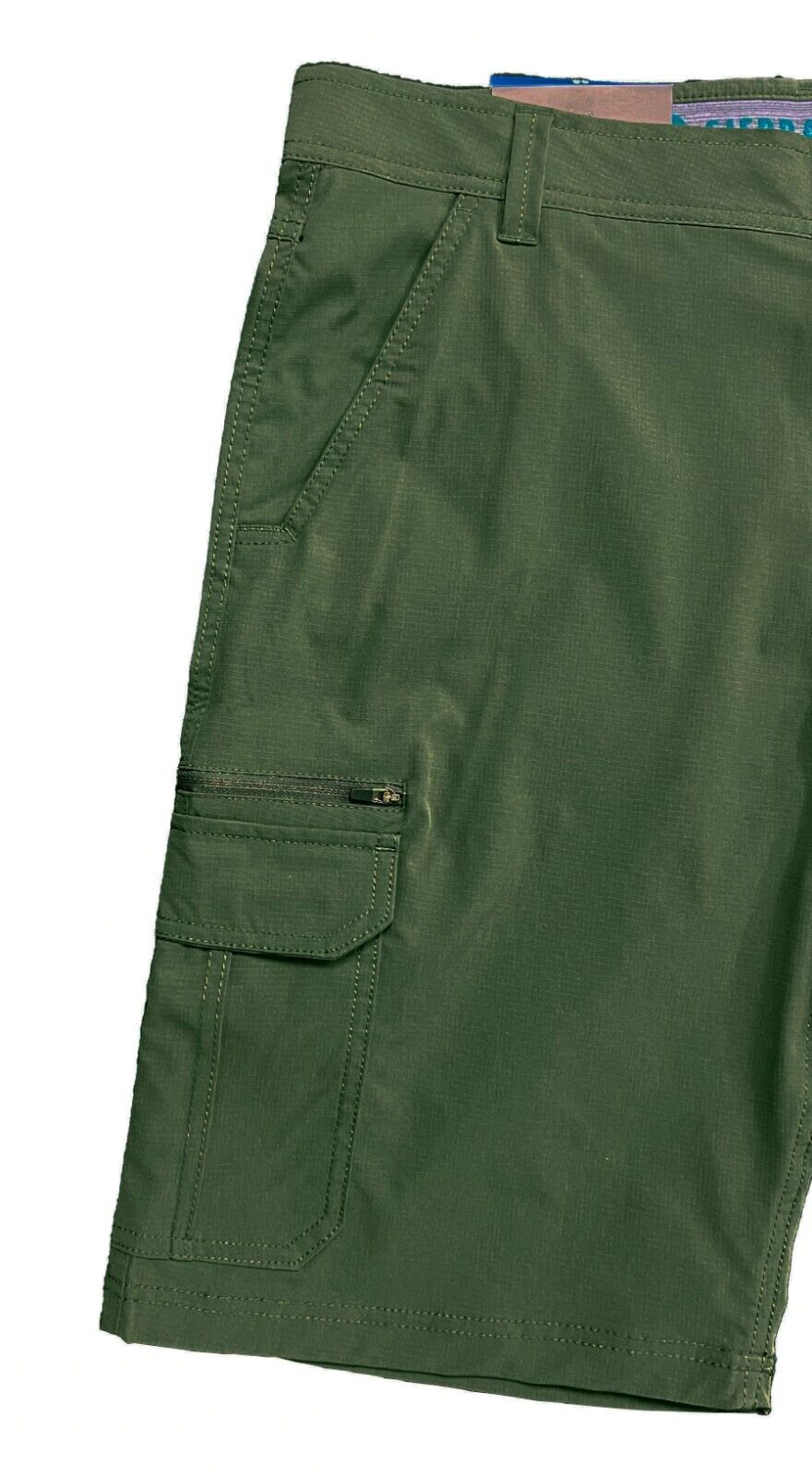 Sierra Designs Men's Green Short Ripstop Stretch Cargo Pockets (S02)