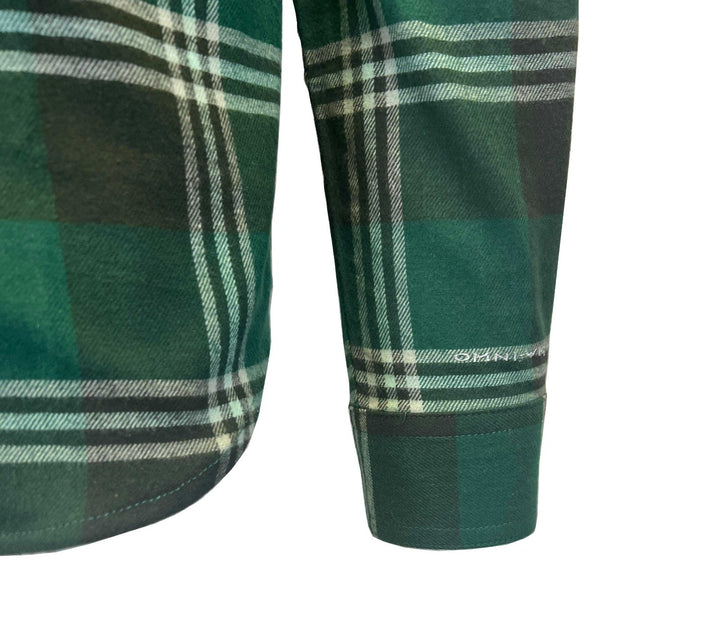 Columbia Men's Rain Forest Trails Edge Plaid Shirt Flare Gun Stretch Flannel L/S