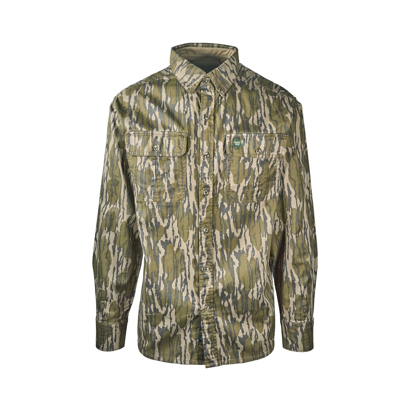 Companions Mossyoak Men's Shirt Dirt Cotton Twill 2 Flap Pockets L/S (S01 - S04)