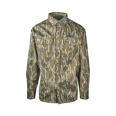 Companions Mossyoak Men's Shirt Dirt Cotton Twill 2 Flap Pockets L/S (S01 - S04)