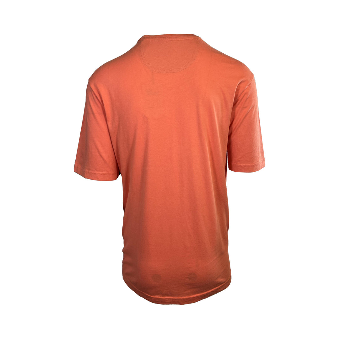 Tommy Bahama Men's DK Coral Orange T-Shirt Crew Neck Bali Skyline Tee (S22)