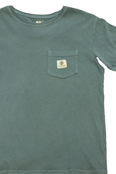 Element Boy's T-Shirt Yale Blue Pocket Logo Patch S/S (S01)