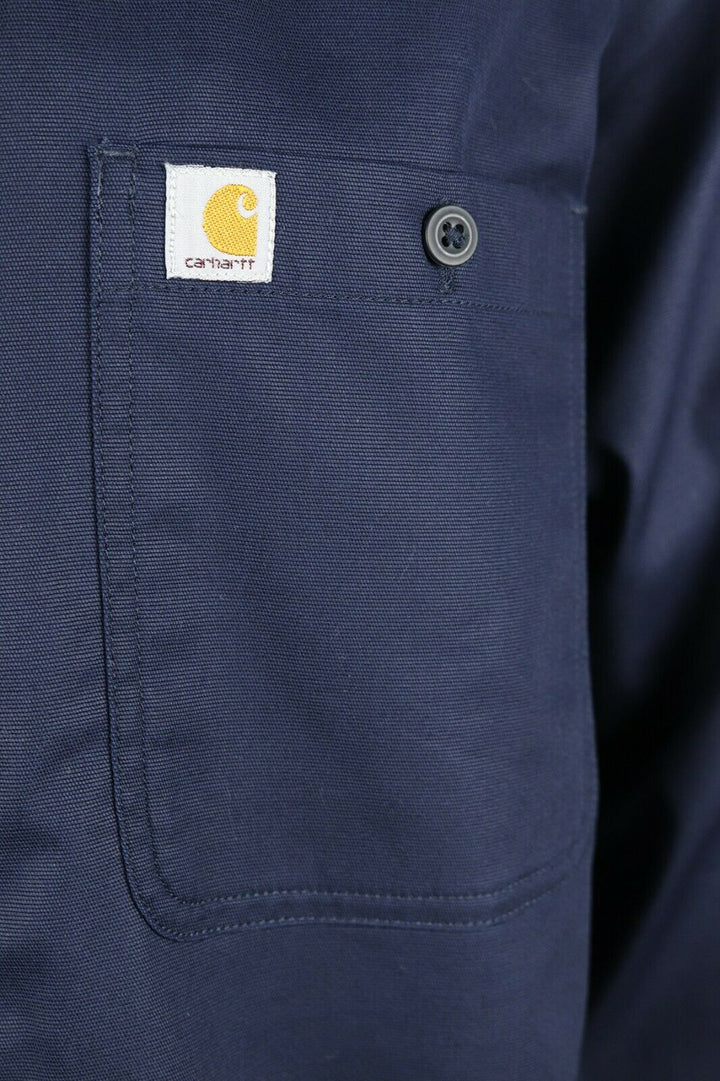 Carhartt Women's Navy Rugged Professional Series L/S Woven Shirt (212)