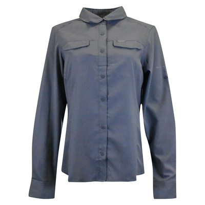 Columbia Women's Shirt Dark Grey Silver Ridge Utility™ UPF 40 Long Sleeve (556)
