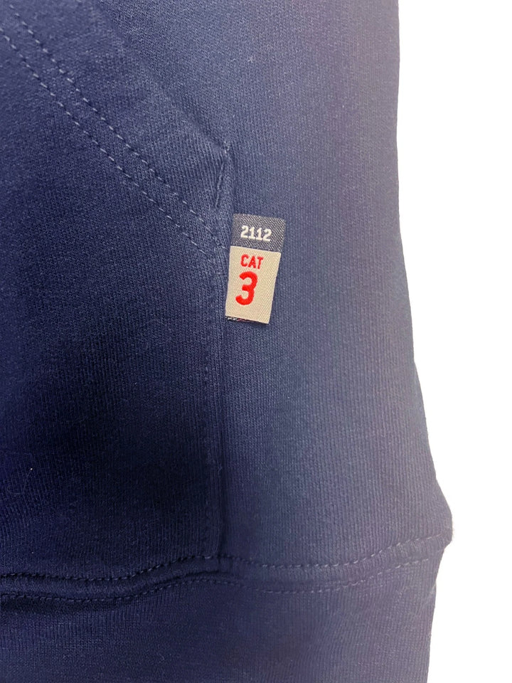 Carhartt FR Men′s Navy Sweatshirt Quarter Zip Mock Neck (S51)