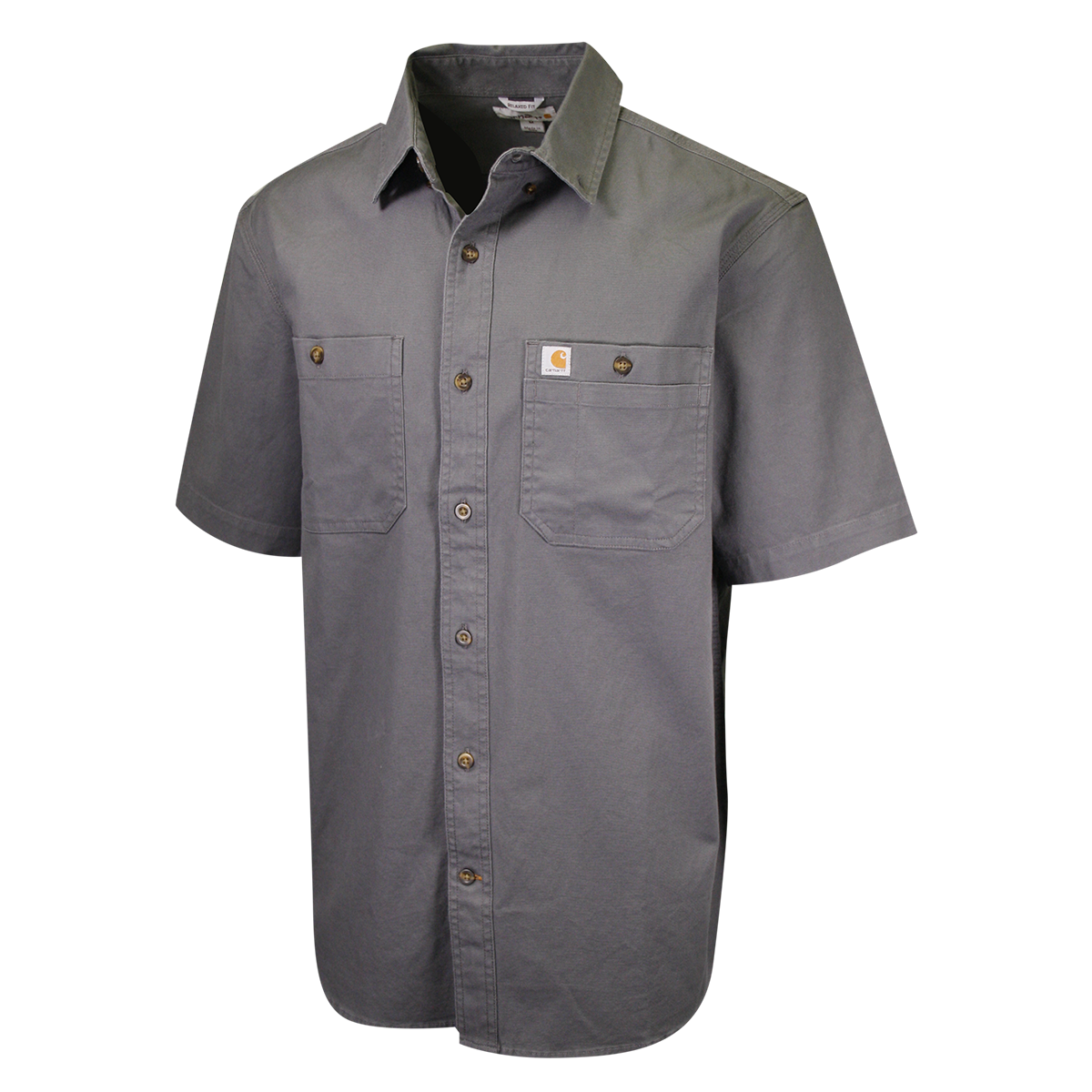 Carhartt Men's Solid Rugged Flex Rigby Relaxed Fit S/S Woven Shirt