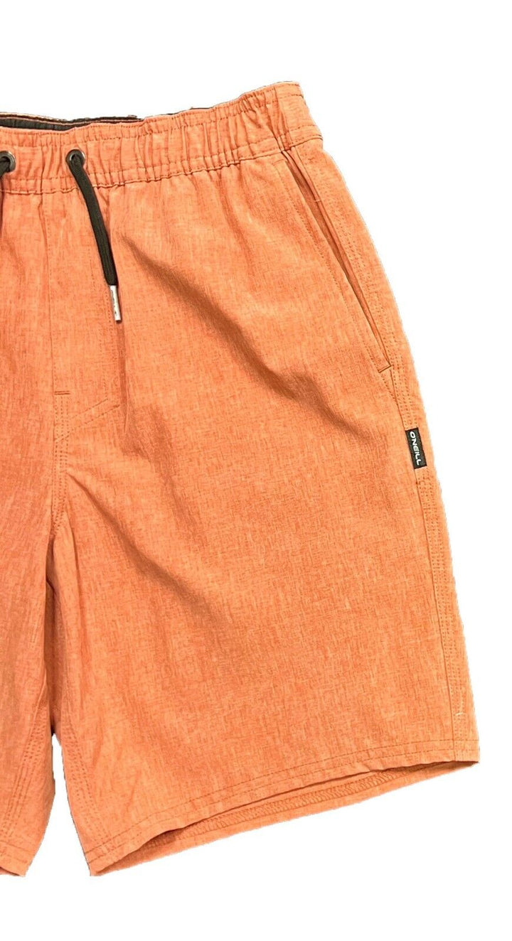 O'Neill Boy's Orange Hthr Abrn Short Sport Hybrid E-Waist Tunnel Drawcord (S02)