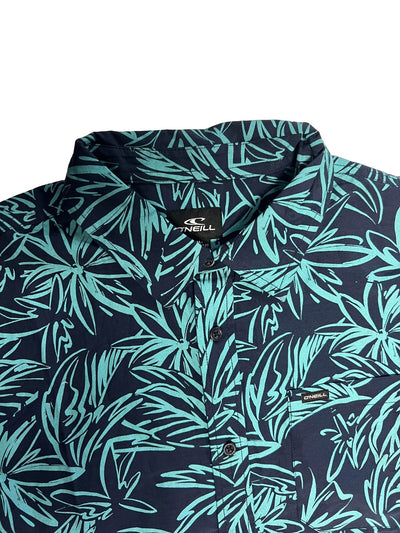O'Neill Men's Shirt Shoreside Short Sleeve Printed Flowers Shirt