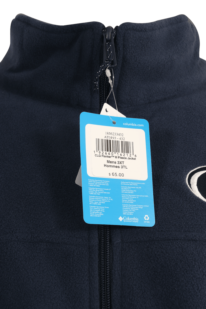 Columbia Men's Fleece Jacket CLG Flanker III Penn State Nittany Lions L/S (476)