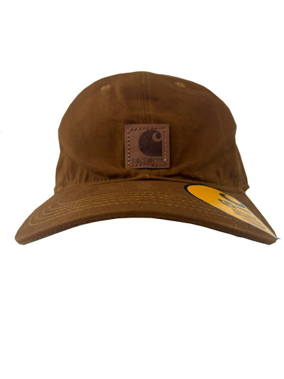 Carhartt Brown Canvas Cap FastDry Comfort Center Logo Patch (S03)