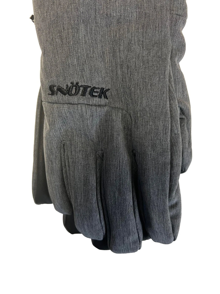 Snotek Women's Grey Embroidered Performance Winter Gloves ST161 (S04)