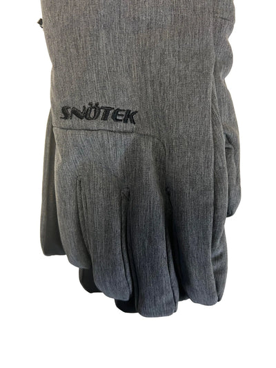 Snotek Women's Grey Embroidered Performance Winter Gloves ST161 (S04)